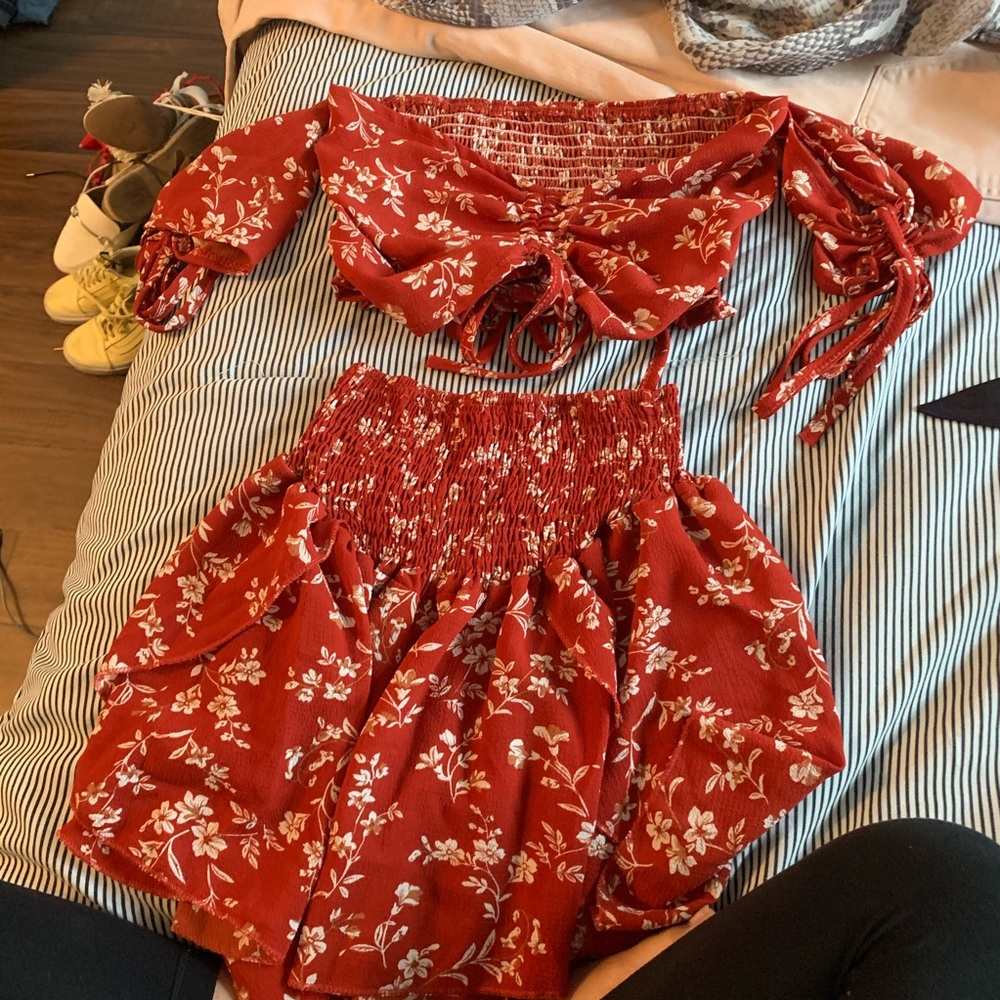 Skort/crop top set